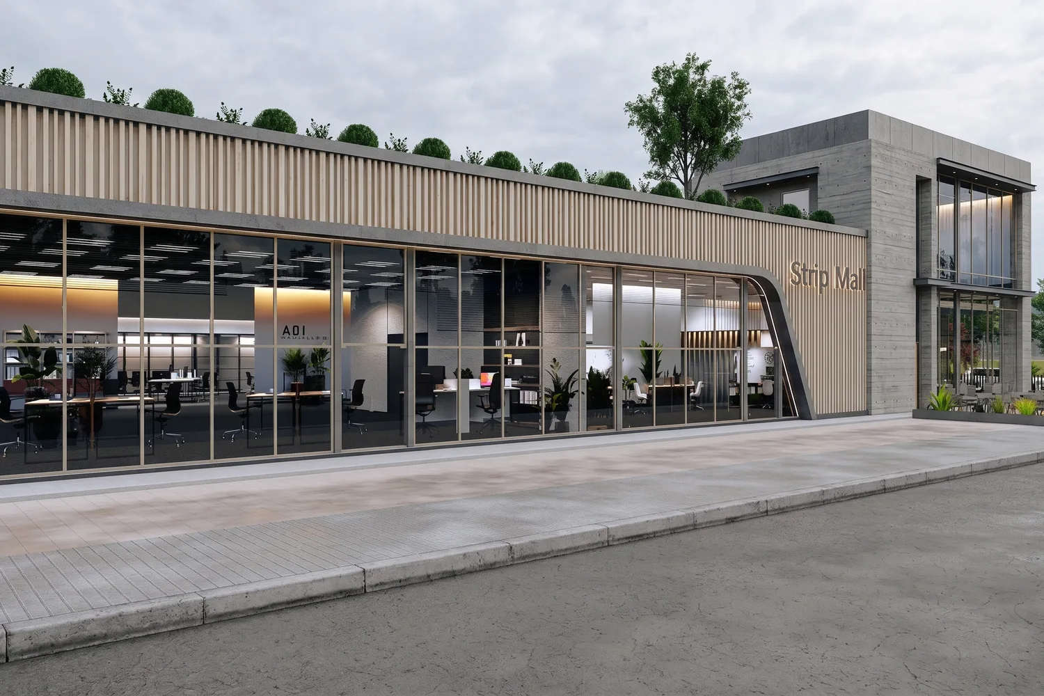 Stripmall, Texas, USA — retail and mixed use project