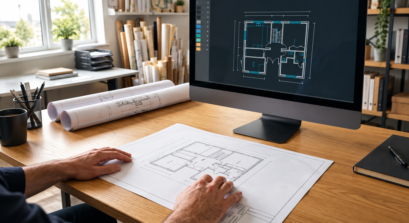 Schematic illustration of pdf to cad.